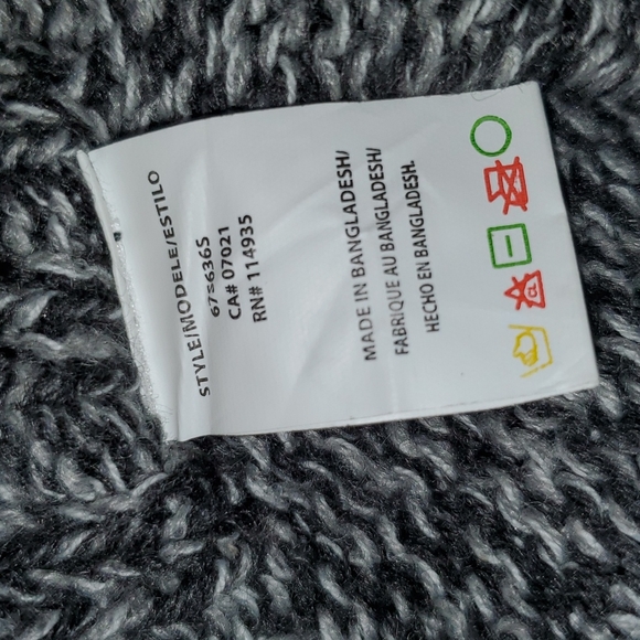 RD Style Oversized Pullover Knit Turtleneck Poncho with Sleeves Small Lagenlook - Picture 6 of 8